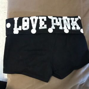 PINK yoga shorts